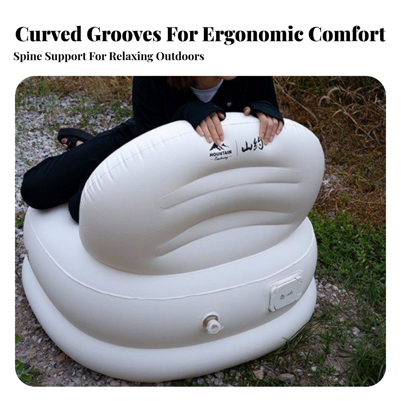 Outdoor Furniture Lounge Chair - Inflatable Sofa, Camping Air Chair, Portable