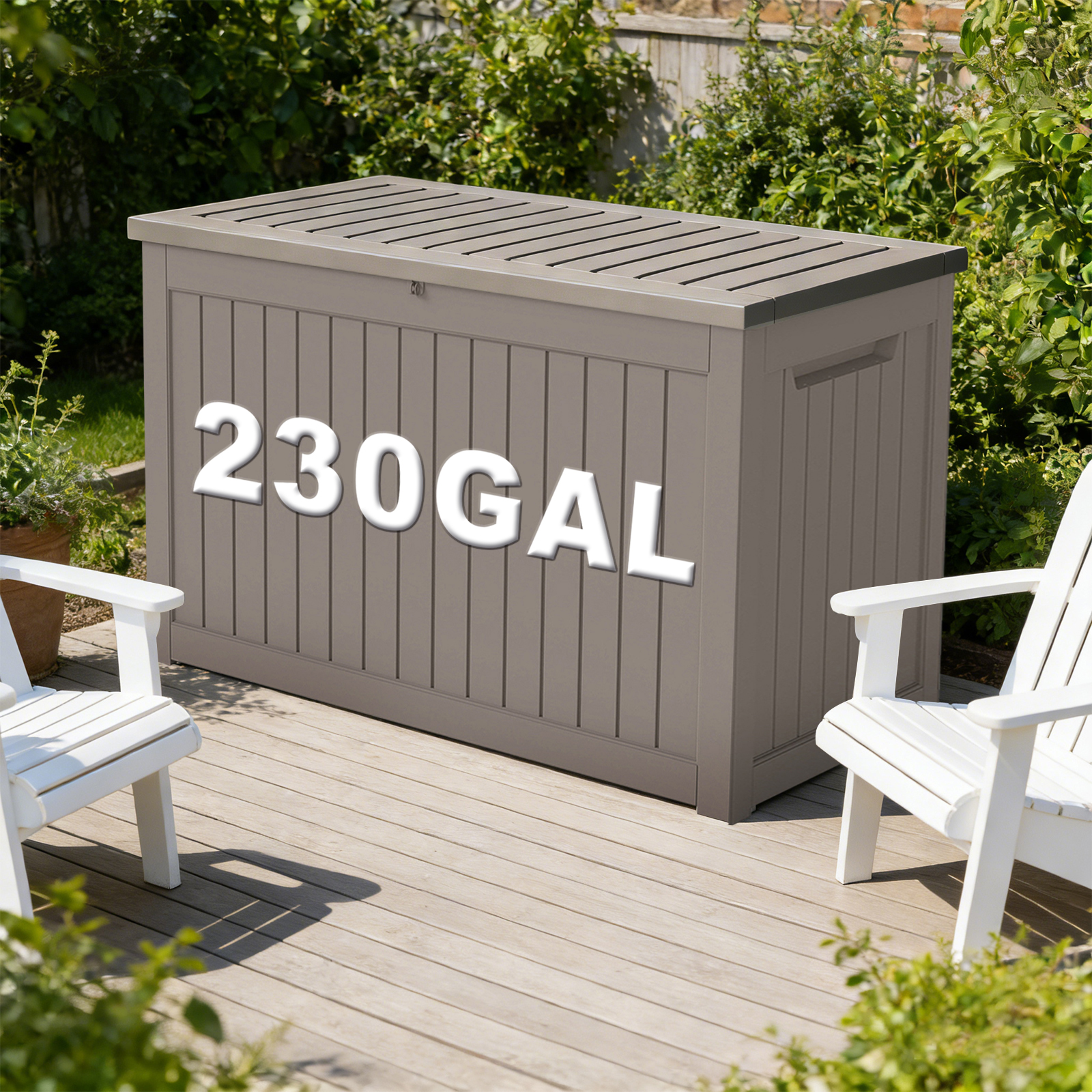 Outdoor Furniture Cushion - 230GAL Gallon Waterproof Large Resin Deck