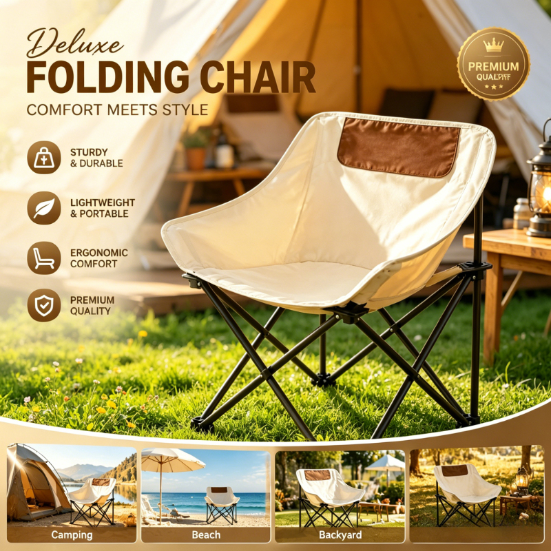 Outdoor Furniture Rocking Chair - Outdoor Folding Camping Chair, Ultra Light