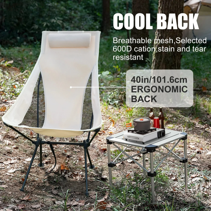 Outdoor Furniture Rocking Chair - Ultralight Aluminum Alloy Folding Chair with