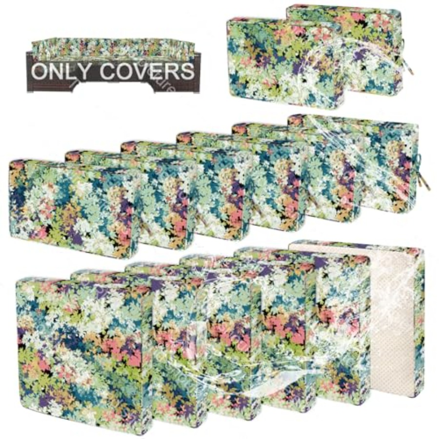 Outdoor Furniture Plus - 14 PCs Patio Cushion Covers for