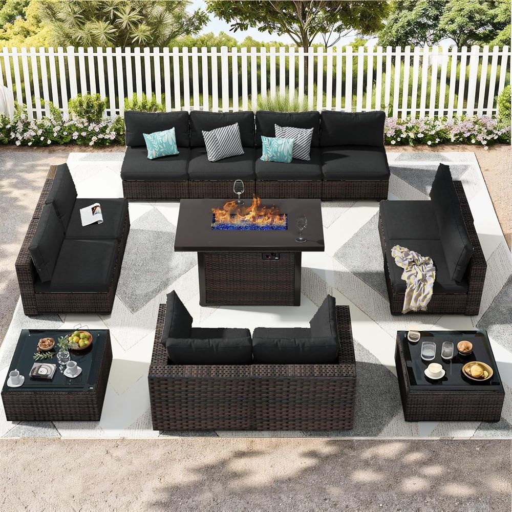 13-Piece Outdoor Sectional Pat - Outdoor Furniture And Fire Pit recensie en prijs