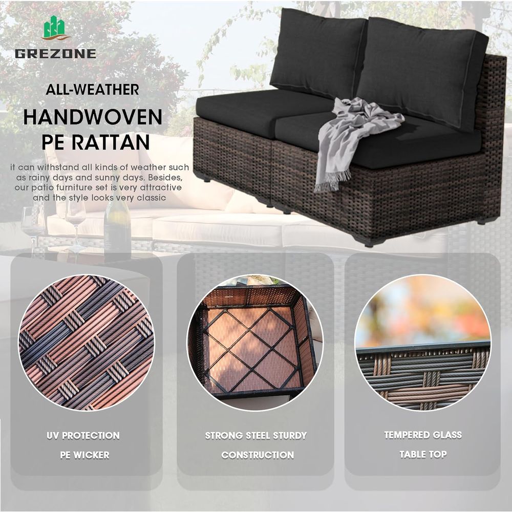 13-Piece Outdoor Sectional Pat - Outdoor Furniture And Fire Pit recensie en prijs