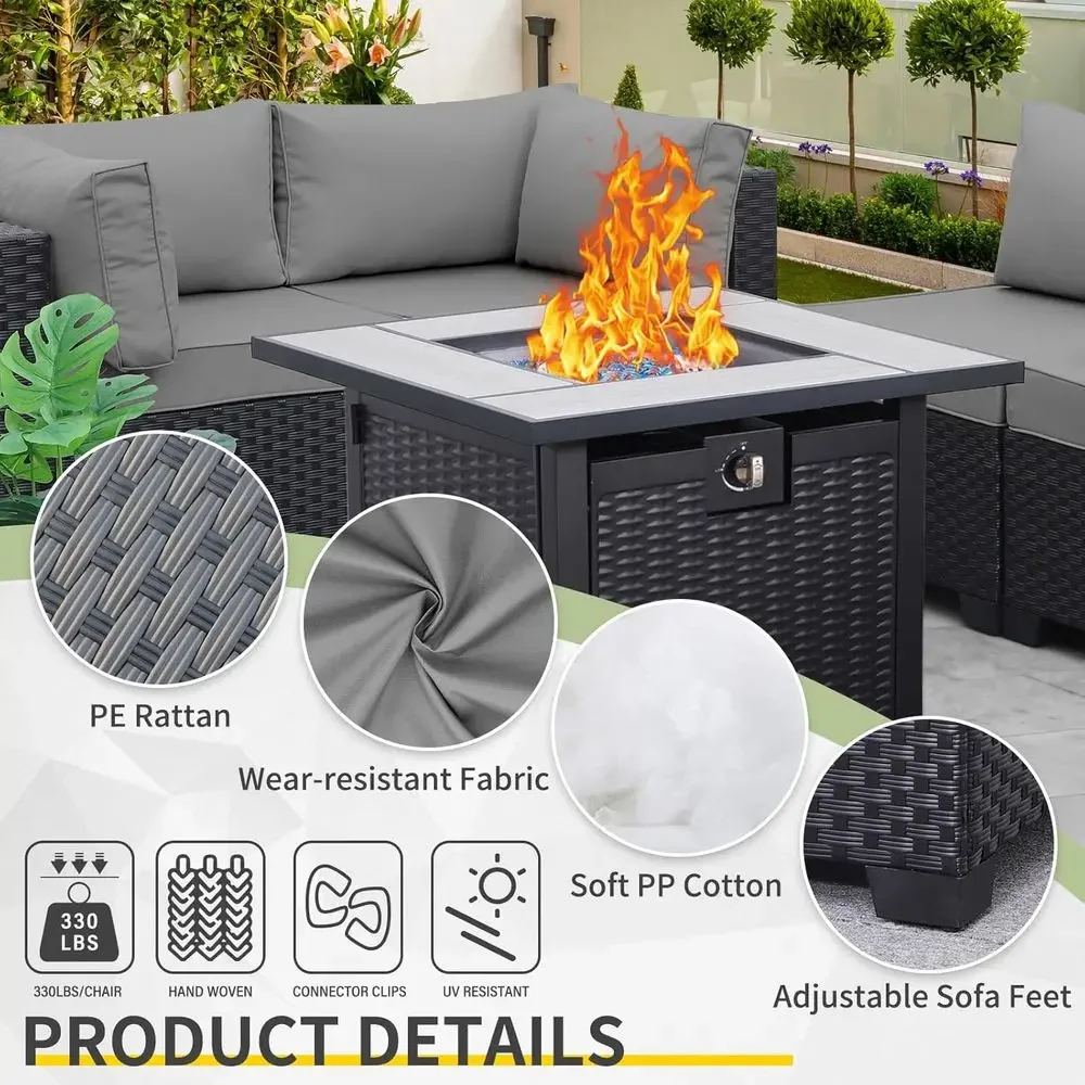 5-Piece Outdoor Patio Furnitur - Outdoor Furniture And Fire Pit recensie en prijs
