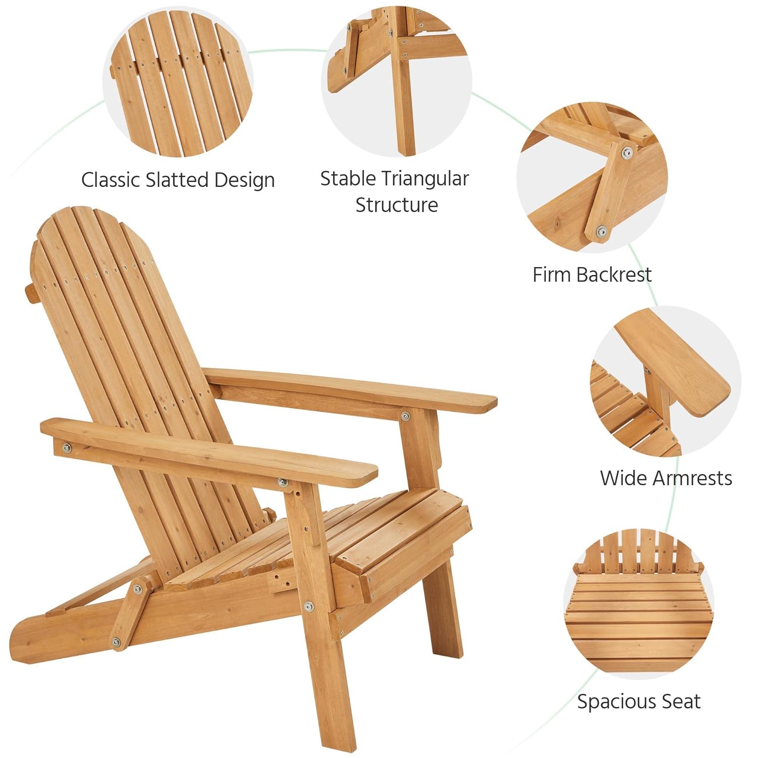 Folding Adirondack Chair Set o - Outdoor Furniture And Fire Pit recensie en prijs
