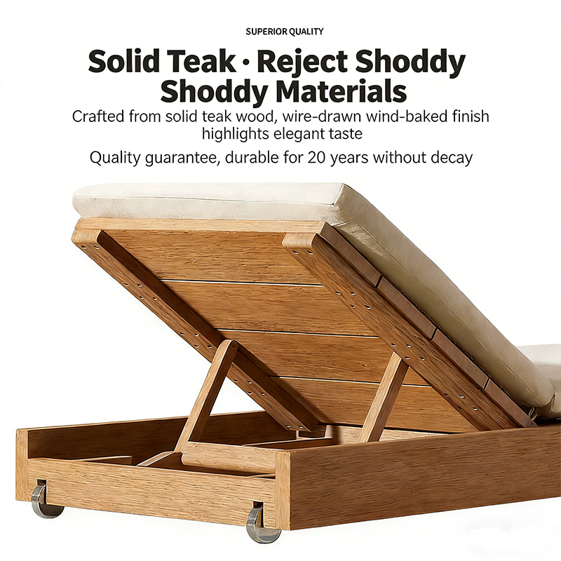 Outdoor Teak Wood Chaise Loung - Outdoor Furniture Quick Dry recensie en prijs