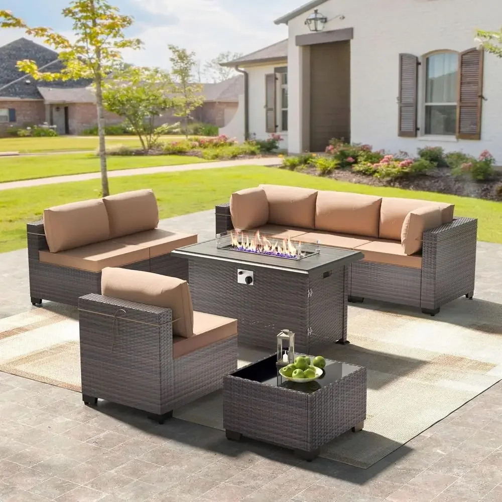 8-Piece Outdoor Patio Furnitur - Outdoor Furniture And Fire Pit recensie en prijs