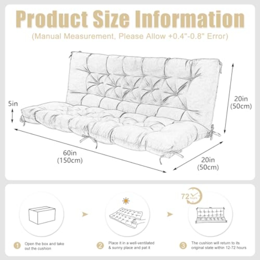 Patio Swing Cushions for Outdo - Outdoor Furniture Quick Dry recensie en prijs