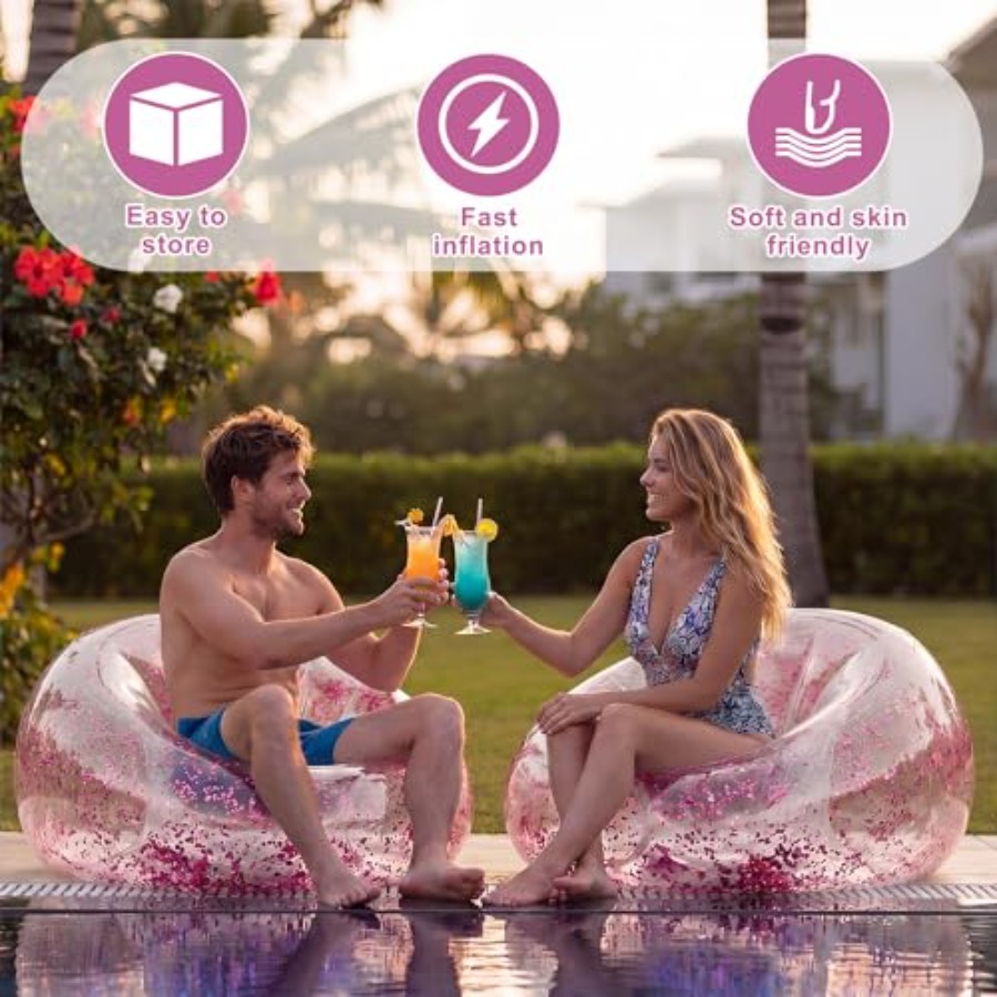 6 Pcs Inflatable Bean Bag Chai - Outdoor Furniture Lounge Chair recensie en prijs