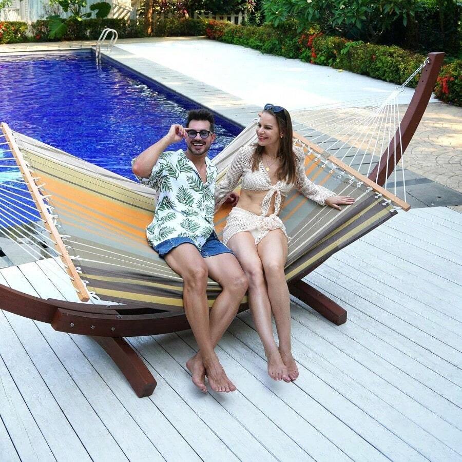 Quick Dry Double Hammock With  - Outdoor Furniture Quick Dry recensie en prijs