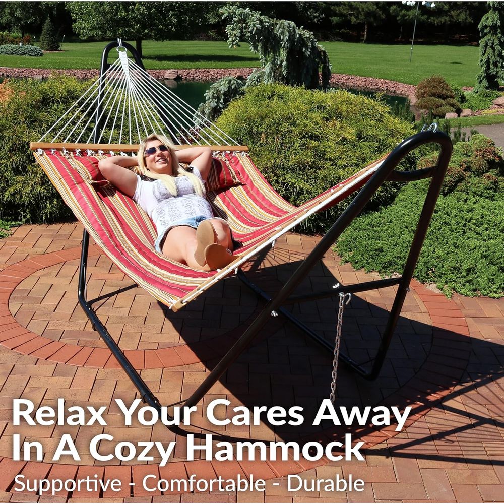 Sunnydaze Quilted Double Hammo - Outdoor Furniture Quick Dry recensie en prijs