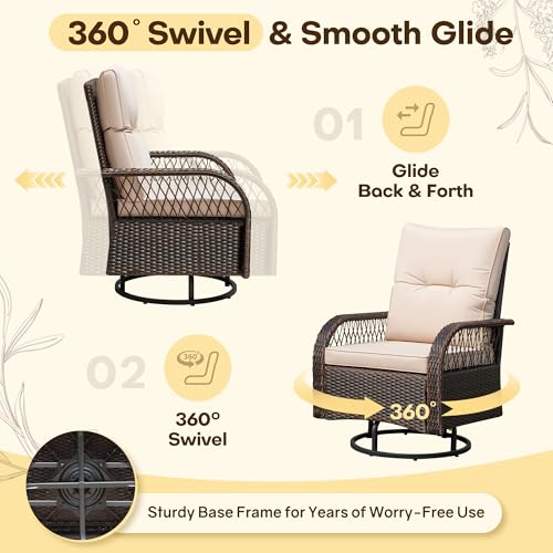 Brown 3-Piece Outdoor Wicker S - Outdoor Furniture Plus recensie en prijs
