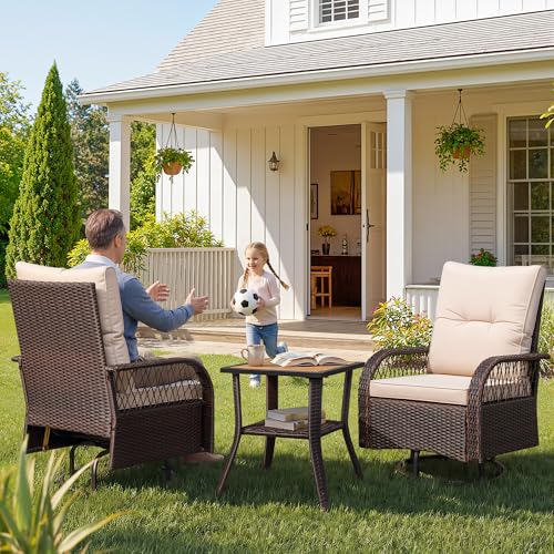 Brown 3-Piece Outdoor Wicker S - Outdoor Furniture Plus recensie en prijs