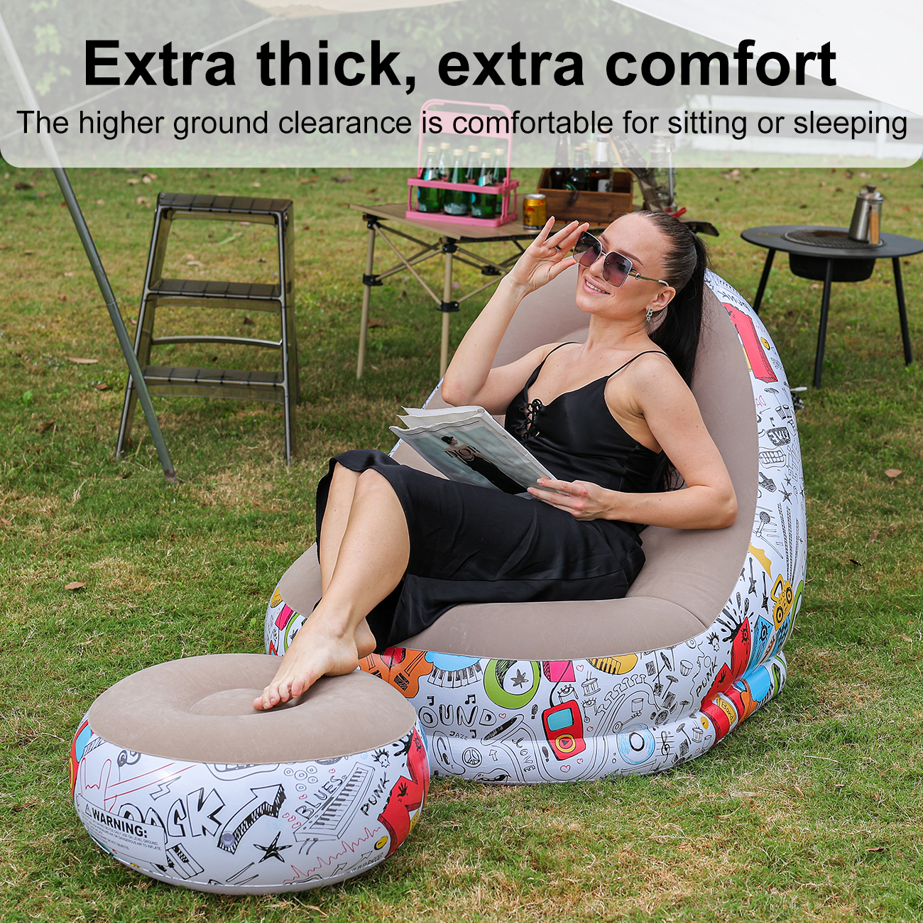 1PC Inflatable Lounger Chair w - Outdoor Furniture Lowes recensie en prijs