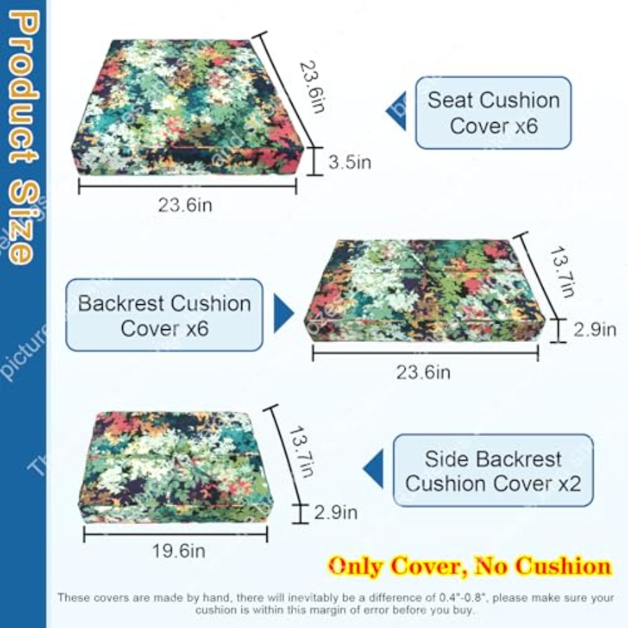 14 PCs Patio Cushion Covers fo - Outdoor Furniture Plus recensie en prijs
