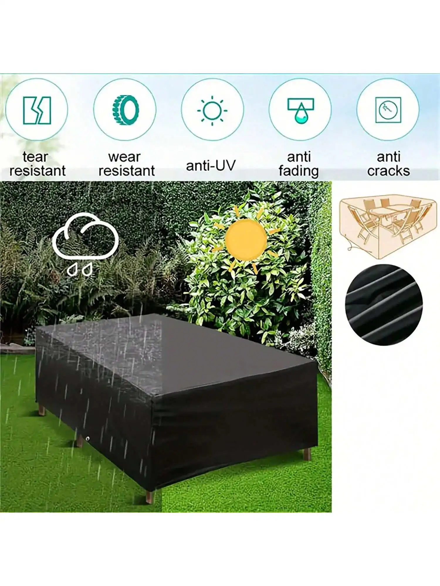 Multi-Size Outdoor Patio Garde - Outdoor Furniture Covers Waterproof recensie en prijs