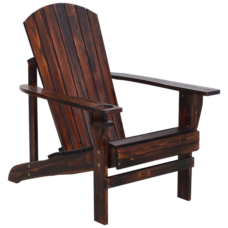 Outsunny Wooden Adirondack Cha - Outdoor Furniture And Fire Pit recensie en prijs