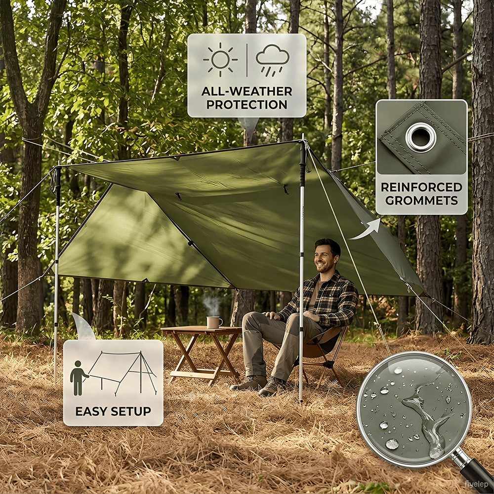 Outdoor Waterproof Tarp, Multi - Outdoor Furniture Manufacturer recensie en prijs