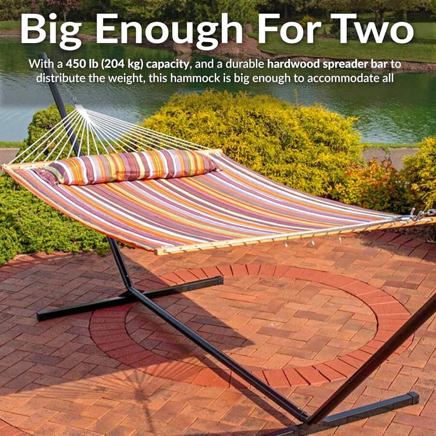 Double Hammock With Spreader B - Outdoor Furniture Quick Dry recensie en prijs