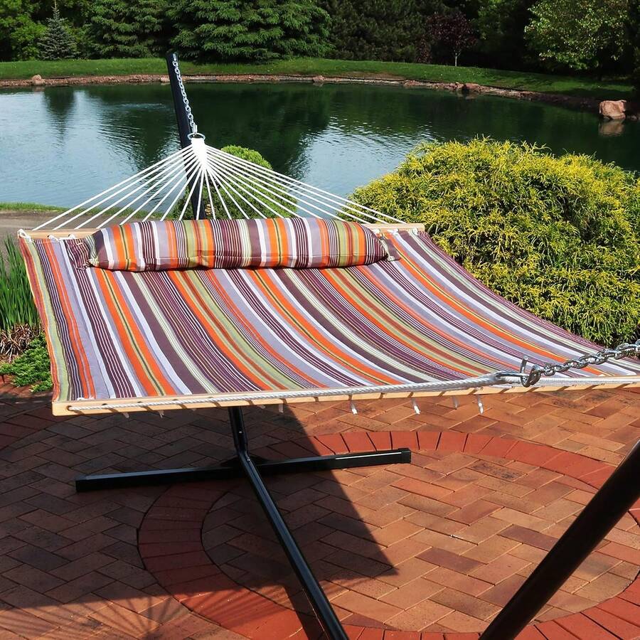 Double Hammock With Spreader B - Outdoor Furniture Quick Dry recensie en prijs