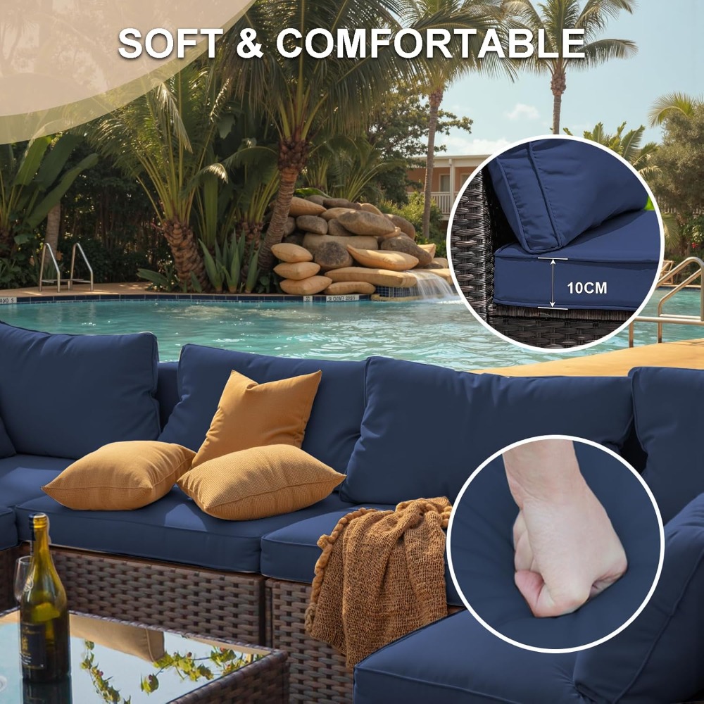 7 Piece Outdoor Patio Furnitur - Outdoor Furniture And Fire Pit recensie en prijs