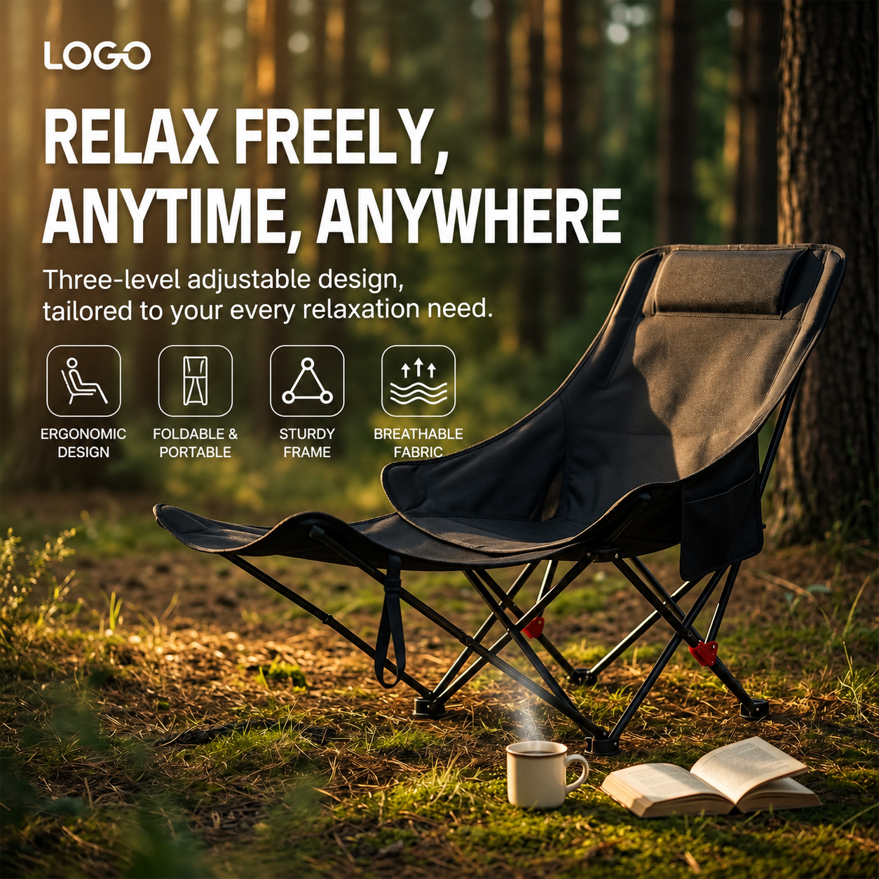 Three Level Adjustable Moon Ch - Outdoor Furniture Lounge Chair recensie en prijs