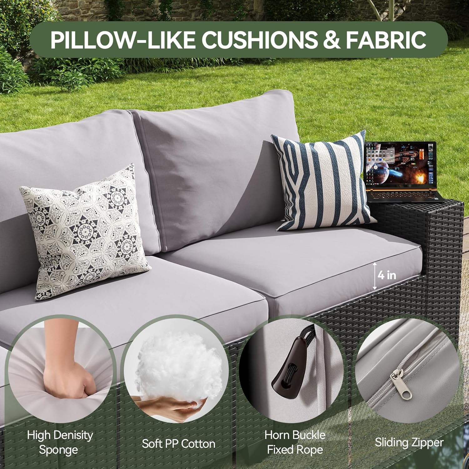 Outdoor Patio Furniture Set wi - Outdoor Furniture And Fire Pit recensie en prijs