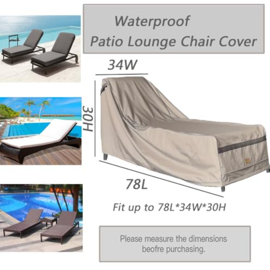 Patio Chaise Lounge Cover Wate - Outdoor Furniture Lounge Chair recensie en prijs