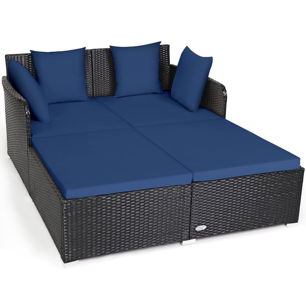 Outdoor Patio Rattan Daybed, S - Outdoor Furniture Cushion recensie en prijs