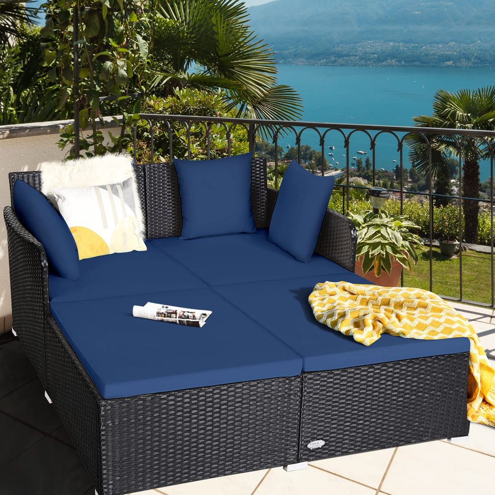 Outdoor Patio Rattan Daybed, S - Outdoor Furniture Cushion recensie en prijs