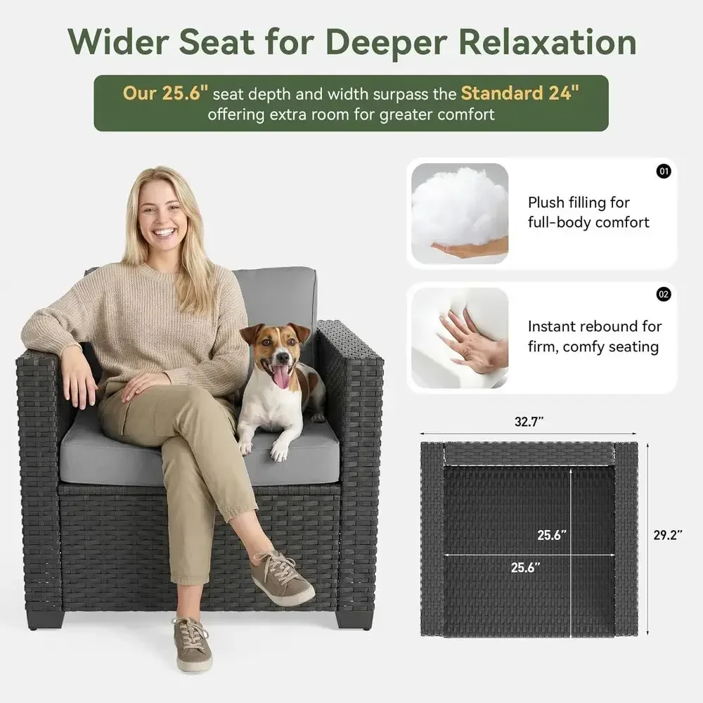 7-Piece Outdoor Patio Furnitur - Outdoor Furniture And Fire Pit recensie en prijs