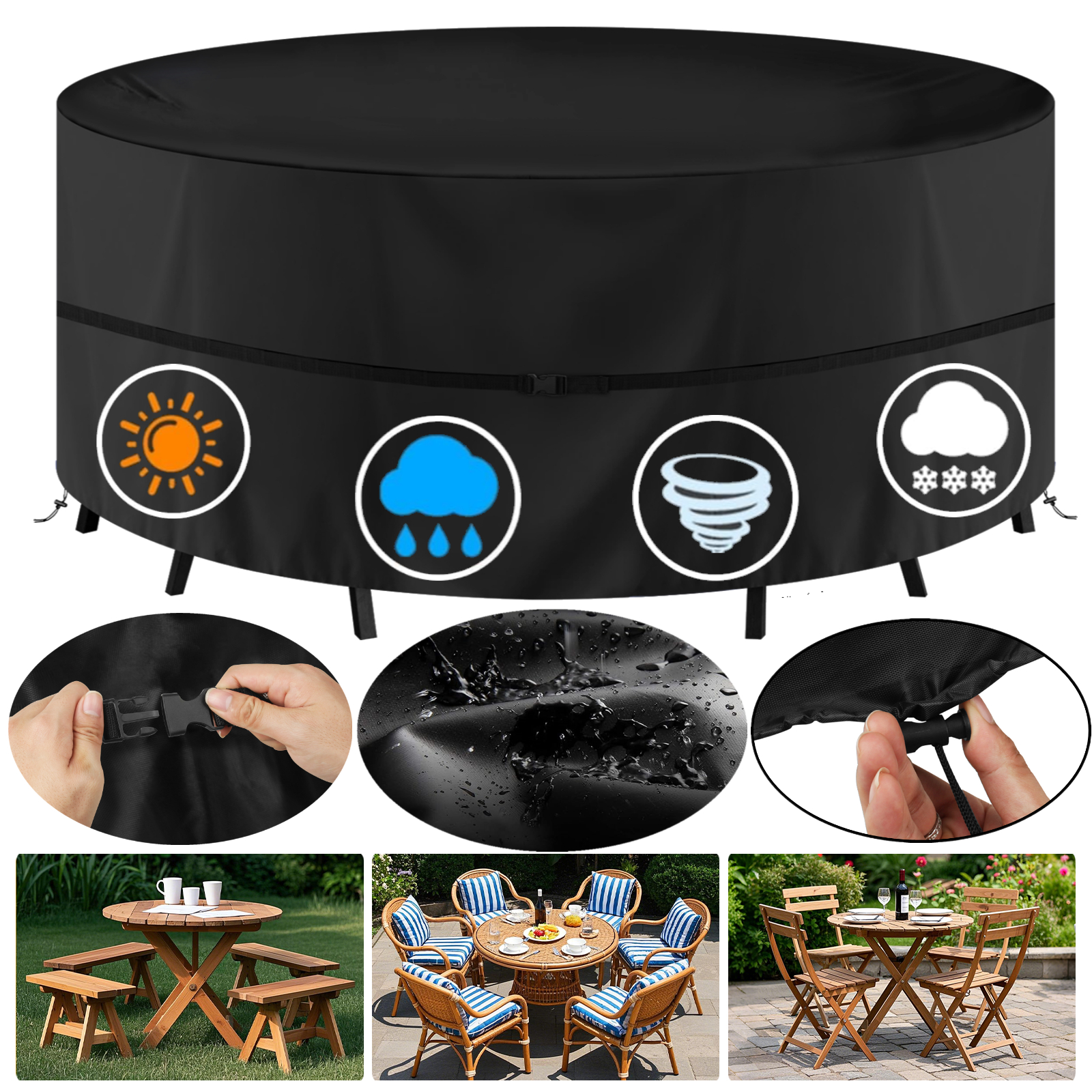 Round Waterproof Garden Furnit - Outdoor Furniture Manufacturer recensie en prijs