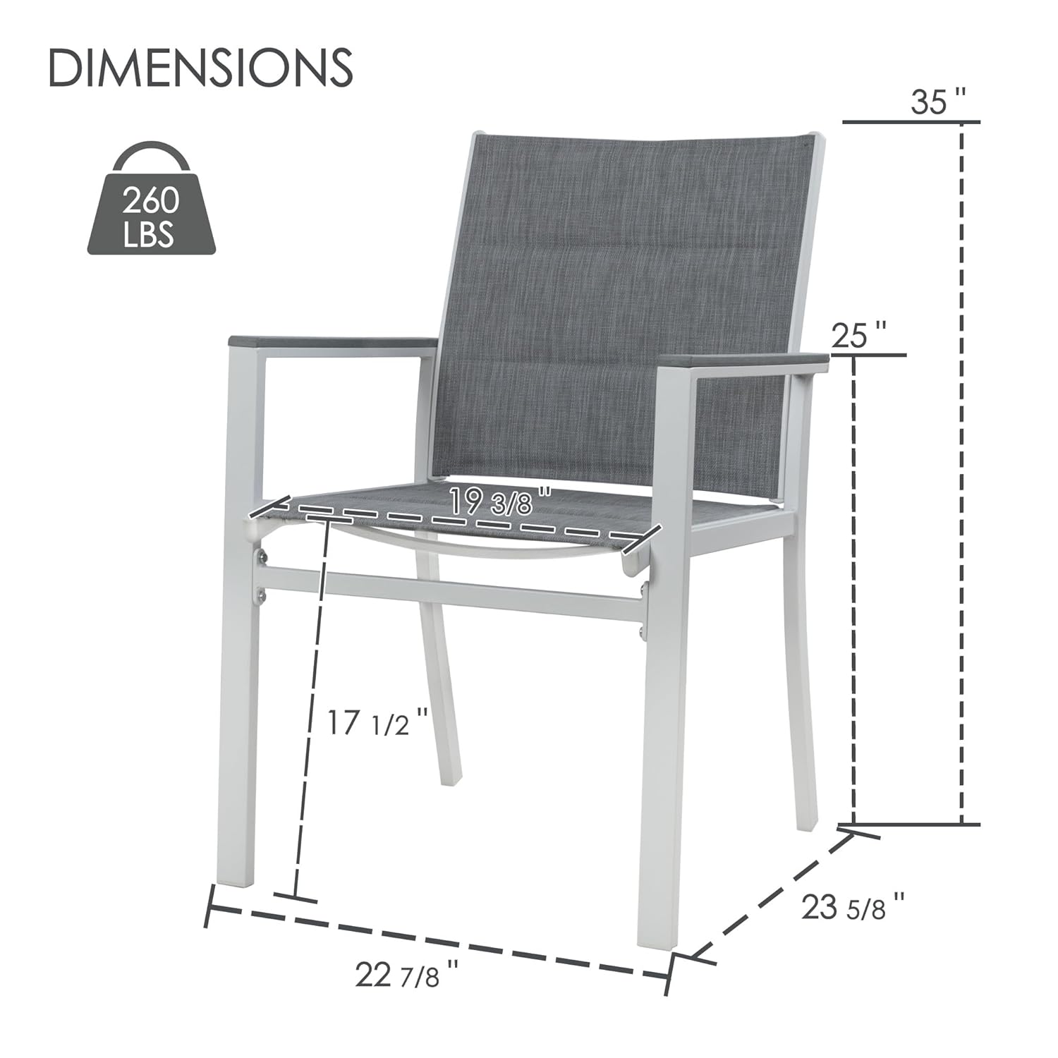 Aluminum Frame Padded Textilen - Outdoor Furniture Quick Dry recensie en prijs