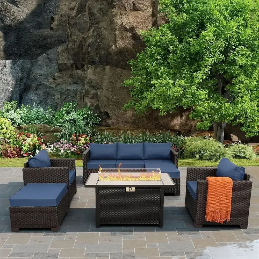 6-Piece Outdoor Patio Furnitur - Outdoor Furniture And Fire Pit recensie en prijs