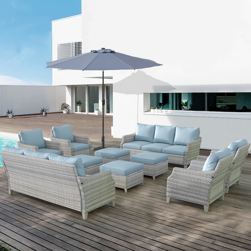 Modern PE Rattan Outdoor Sofa  - Outdoor Furniture Quick Dry recensie en prijs
