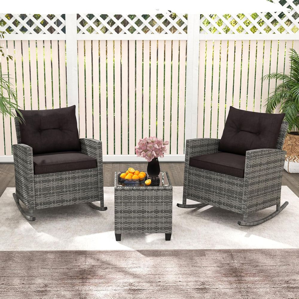 Rattan Wicker Rocking Chair Se - Outdoor Furniture Rocking Chair recensie en prijs