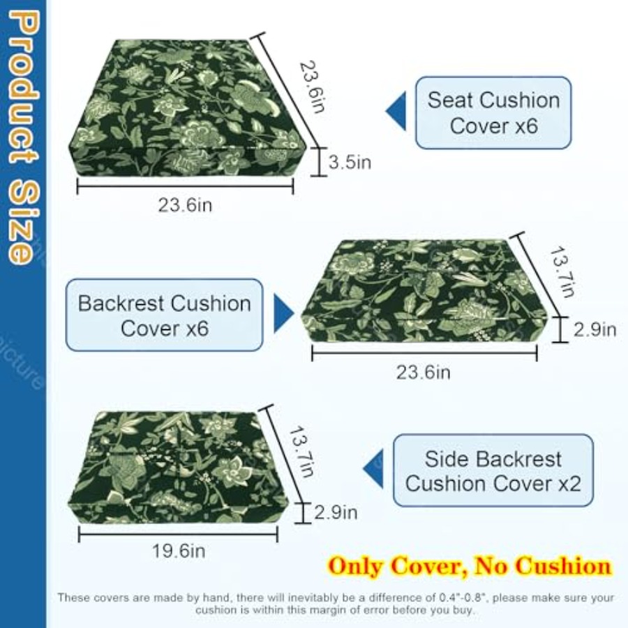 14 PCs Patio Cushion Covers fo - Outdoor Furniture Plus recensie en prijs