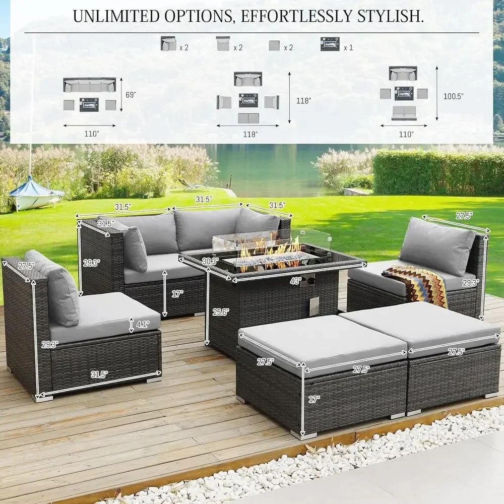 6-Person Weather-Resistant Out - Outdoor Furniture And Fire Pit recensie en prijs